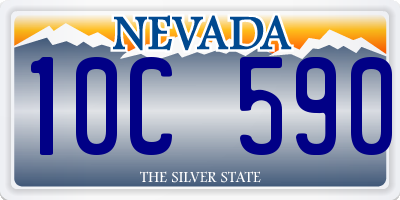 NV license plate 10C590