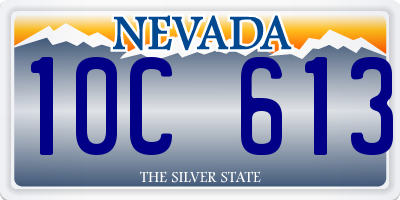 NV license plate 10C613