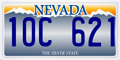 NV license plate 10C621