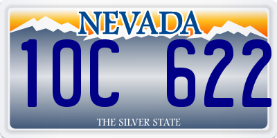 NV license plate 10C622