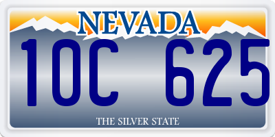 NV license plate 10C625