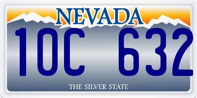 NV license plate 10C632