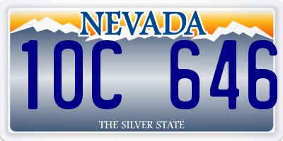 NV license plate 10C646