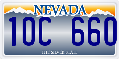 NV license plate 10C660