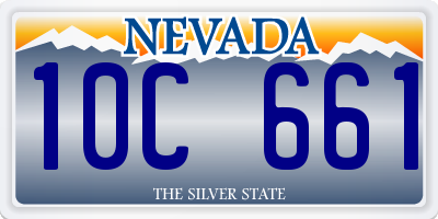 NV license plate 10C661