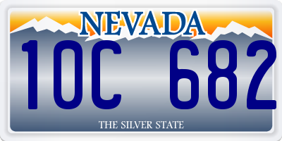 NV license plate 10C682