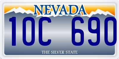 NV license plate 10C690