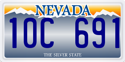 NV license plate 10C691