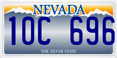 NV license plate 10C696