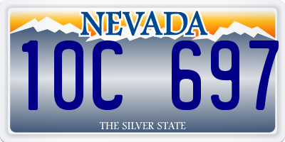 NV license plate 10C697