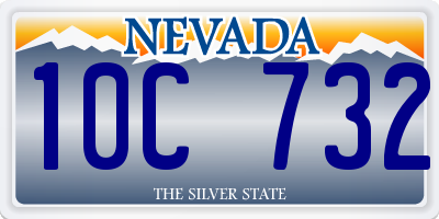 NV license plate 10C732