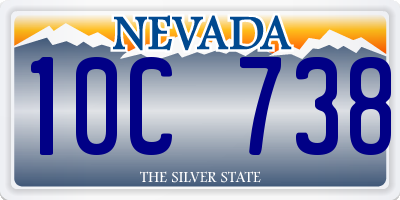 NV license plate 10C738