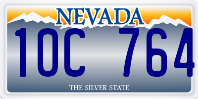 NV license plate 10C764