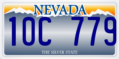 NV license plate 10C779