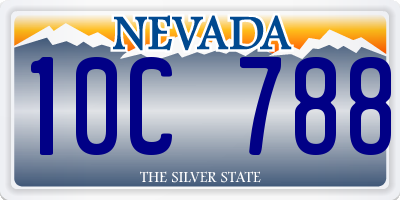 NV license plate 10C788