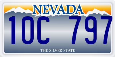NV license plate 10C797
