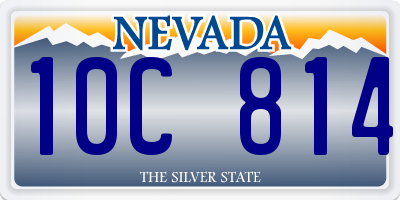 NV license plate 10C814