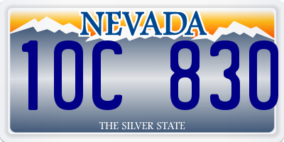 NV license plate 10C830