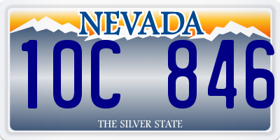 NV license plate 10C846