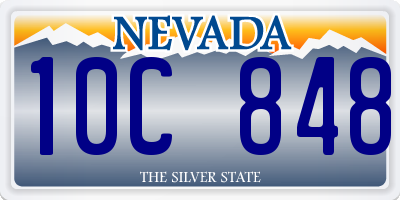 NV license plate 10C848