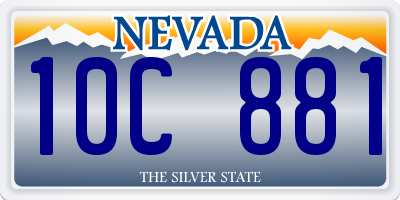 NV license plate 10C881