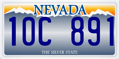 NV license plate 10C891