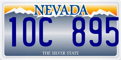 NV license plate 10C895