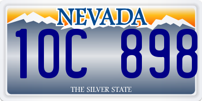 NV license plate 10C898