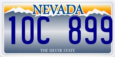 NV license plate 10C899