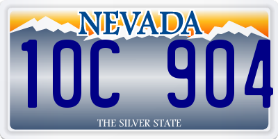 NV license plate 10C904