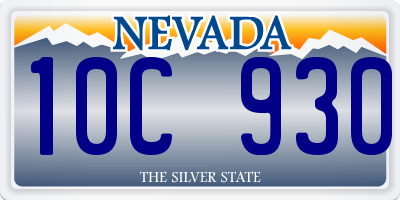 NV license plate 10C930