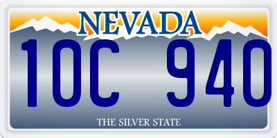 NV license plate 10C940