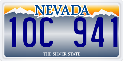 NV license plate 10C941
