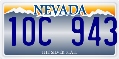NV license plate 10C943