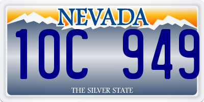 NV license plate 10C949
