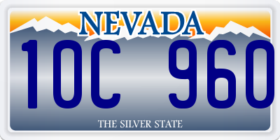 NV license plate 10C960