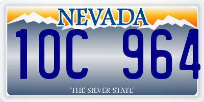 NV license plate 10C964