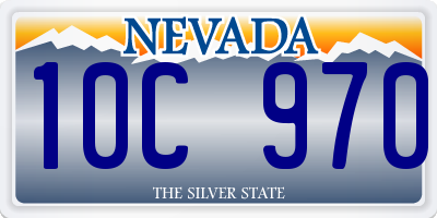 NV license plate 10C970