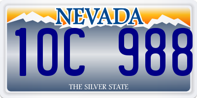 NV license plate 10C988