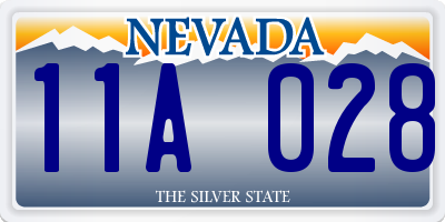 NV license plate 11A028