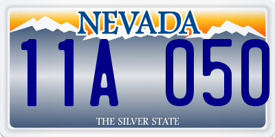 NV license plate 11A050