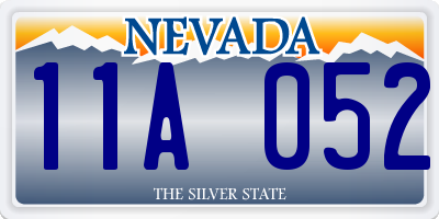 NV license plate 11A052