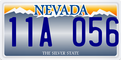 NV license plate 11A056