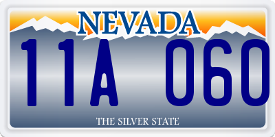 NV license plate 11A060