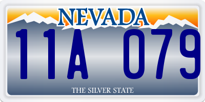 NV license plate 11A079