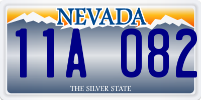 NV license plate 11A082