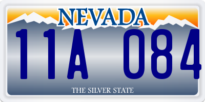 NV license plate 11A084