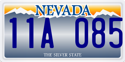 NV license plate 11A085