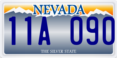 NV license plate 11A090