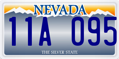 NV license plate 11A095